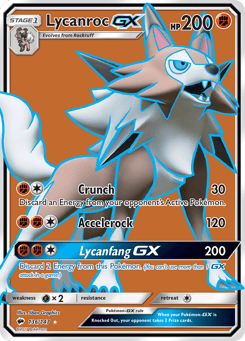 Lycanroc-GX Burning Shadows #136