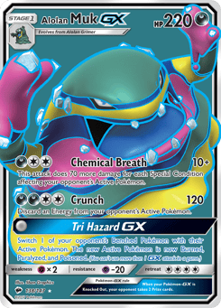 Alolan Muk-GX Burning Shadows #138