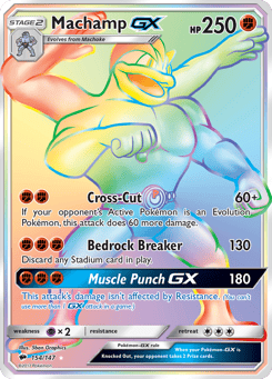 Machamp-GX Burning Shadows #154