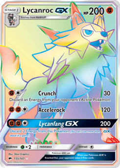 Lycanroc-GX Burning Shadows #155