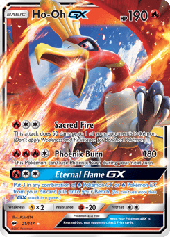 Ho-Oh-GX Burning Shadows #21