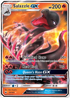 Salazzle-GX Burning Shadows #25