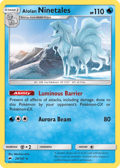 Alolan Ninetales Burning Shadows #28