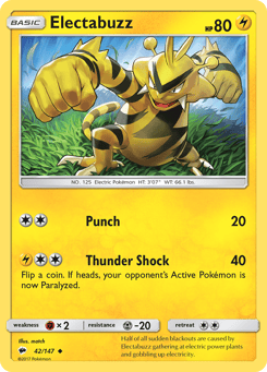 Electabuzz Burning Shadows #42