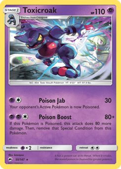 Toxicroak Burning Shadows #55