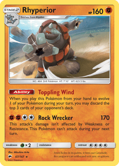 Rhyperior Burning Shadows #67