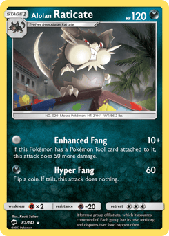 Alolan Raticate Burning Shadows #82