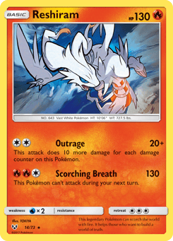 Reshiram Shining Legends #14