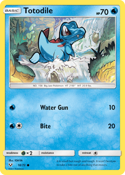 Totodile Shining Legends #18