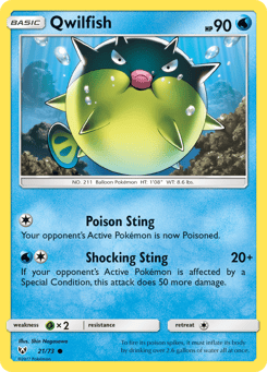 Qwilfish Shining Legends #21
