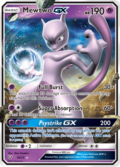 Mewtwo-GX Shining Legends #39