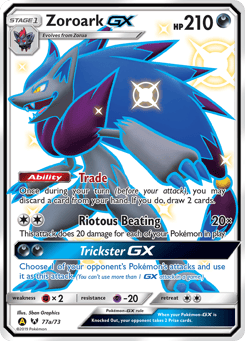 Zoroark-GX Shining Legends #77a
