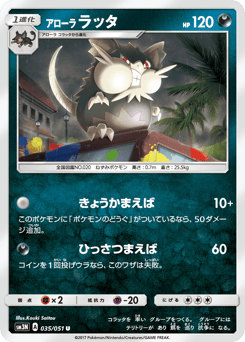 Japanese Raticate (アローラ ラッタ)
