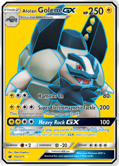 Alolan Golem-GX Crimson Invasion #102