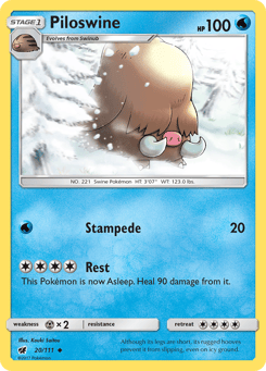 Piloswine Crimson Invasion #20