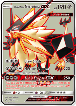 Dusk Mane Necrozma-GX Ultra Prism #145