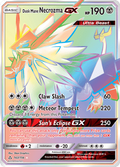 Dusk Mane Necrozma-GX Ultra Prism #163