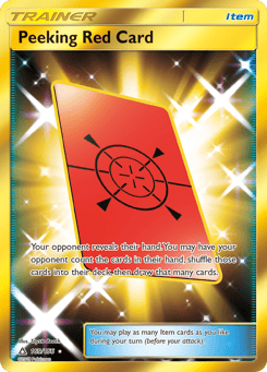Peeking Red Card Ultra Prism #169