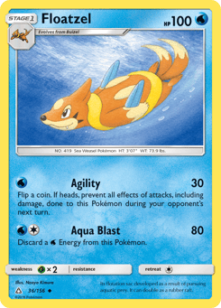 Floatzel Ultra Prism #36