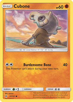Cubone Forbidden Light #57