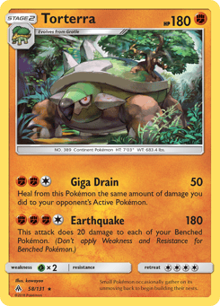 Torterra Forbidden Light #58