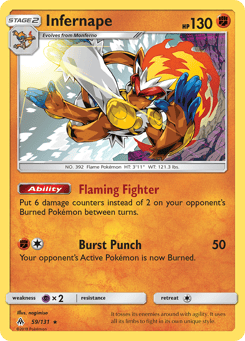 Infernape Forbidden Light #59