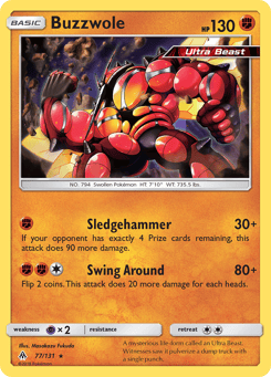 Buzzwole Forbidden Light #77