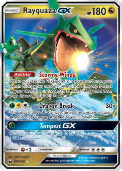 Rayquaza-GX Celestial Storm #109