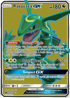 Rayquaza-GX Celestial Storm #160