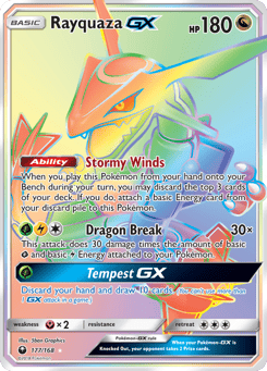 Rayquaza-GX Celestial Storm #177