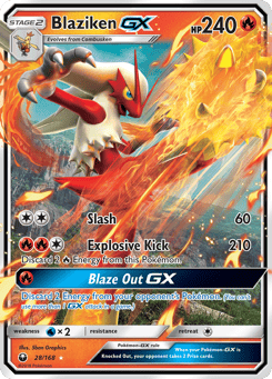 Blaziken-GX Celestial Storm #28