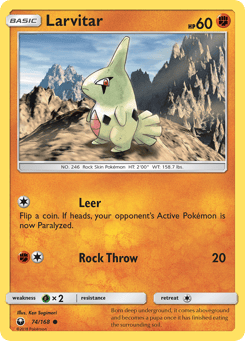 Larvitar Celestial Storm #74