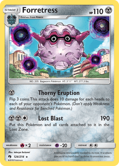 Forretress Lost Thunder #124
