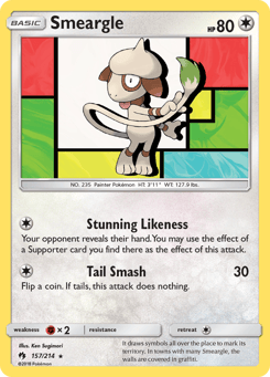 Smeargle Lost Thunder #157