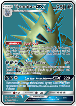 Tyranitar-GX Lost Thunder #203