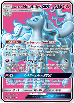 Alolan Ninetales-GX Lost Thunder #205