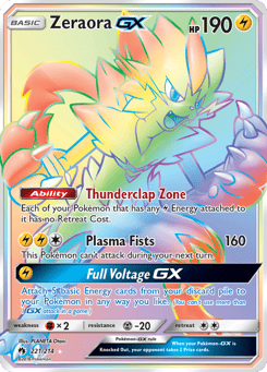 Zeraora GX Lost Thunder #221