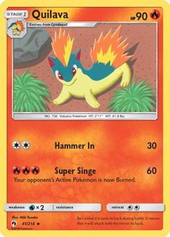 Quilava Lost Thunder #41