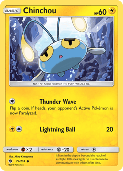 Chinchou Lost Thunder #73
