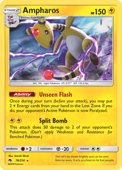 Ampharos Lost Thunder #78