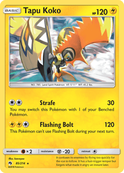 Tapu Koko Lost Thunder #85