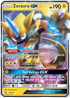 Zeraora GX Lost Thunder #86