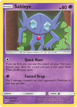 Sableye Lost Thunder #96