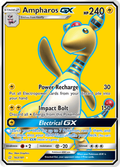 Ampharos-GX Team Up #163