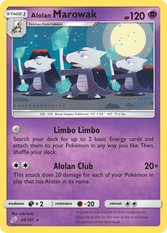 Alolan Marowak Team Up #64