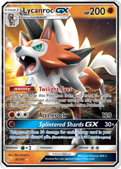 Lycanroc-GX Team Up #82