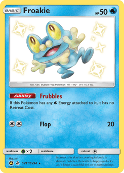 Froakie Hidden Fates Shiny Vault #SV11