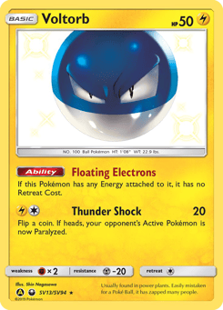 Voltorb Hidden Fates Shiny Vault #SV13