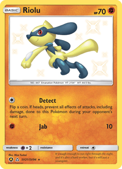 Riolu Hidden Fates Shiny Vault #SV21