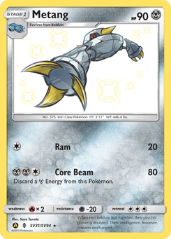 Metang Hidden Fates Shiny Vault #SV31